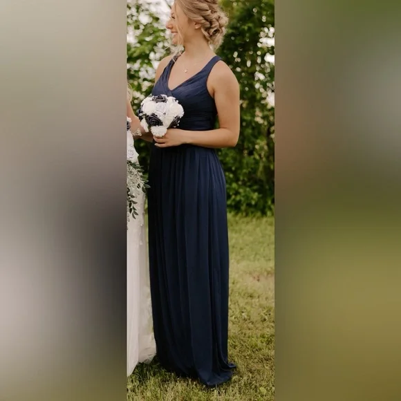 David's Bridal | Dresses | Davids Bridal Marine Bridesmaid Dress Size 4 |  Poshmark